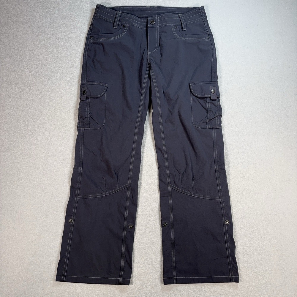 Kuhl Splash Roll Up Pants Women's 8 Gray Regular Fit 6-Pocket Hiking Outdoor